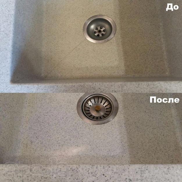 Ремонт столешниц, моек, подоконников из акрилового камня