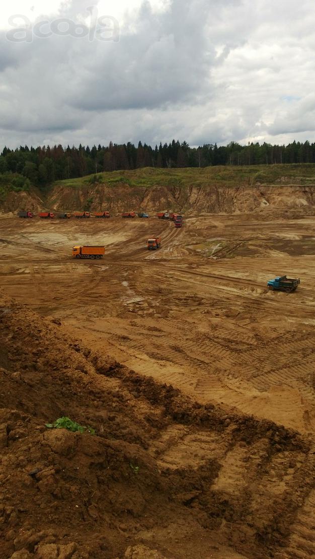 Песок карьерный с доставкой Пушкино, Софрино, Фрязино.
