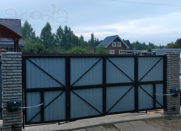 Складные распашные ворота