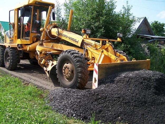 Благоустройство асфальтировка, дорога из Асфальтовой крошки с пропиткой битумом г Домодедово
