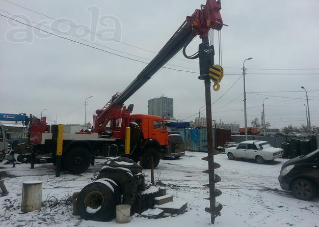 Аренда ямобура Камаз, услуги японских автобуровых