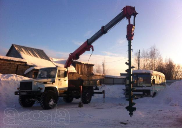Услуги (аренда) ямобура вездехода Урал, ГАЗ 3308