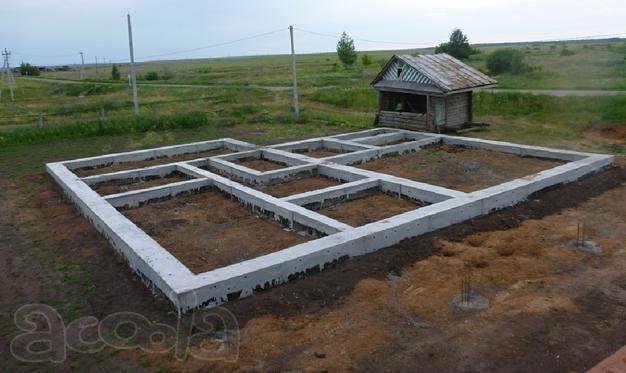 Фундаменты ленточные, плитные