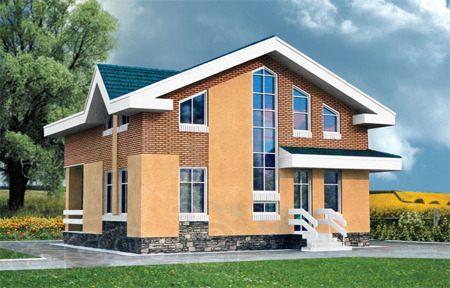 Построим кирпичный дом 10х10. Площадью: 124,6 м2