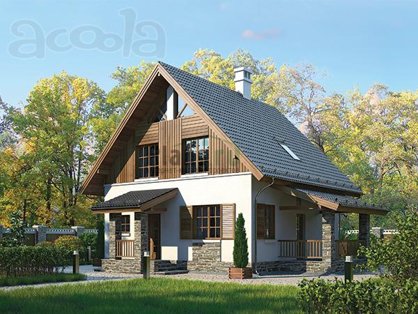 Проект каркасного дома 113 кв.м.