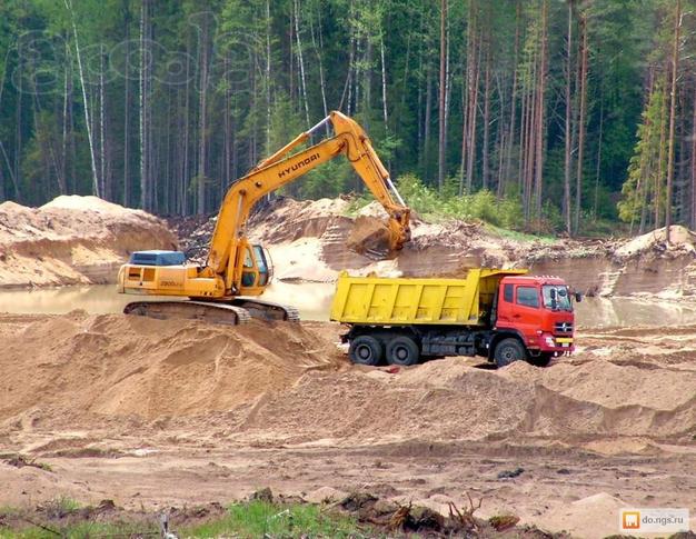 Песок карьерный с доставкой Люберцы, Раменское, Жуковский, Бронницы ЮВАО Новорязанское Рязанское шоссе