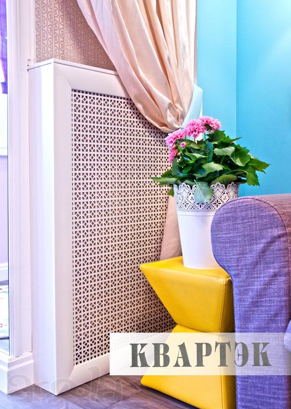 Экран с коробом для батарей КВАРТЭК серия Simple