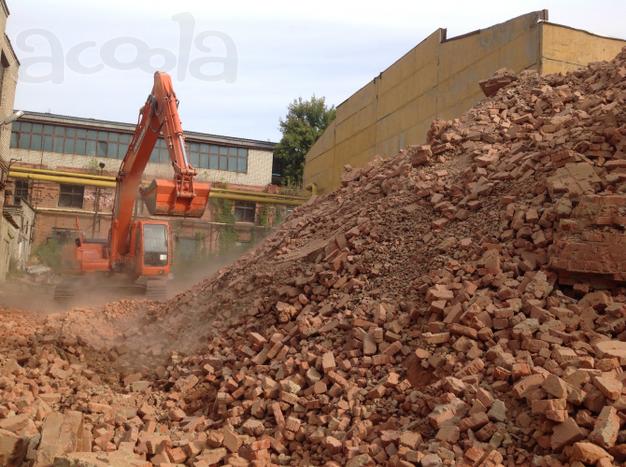 Бой кирпича, асфальтовая крошка