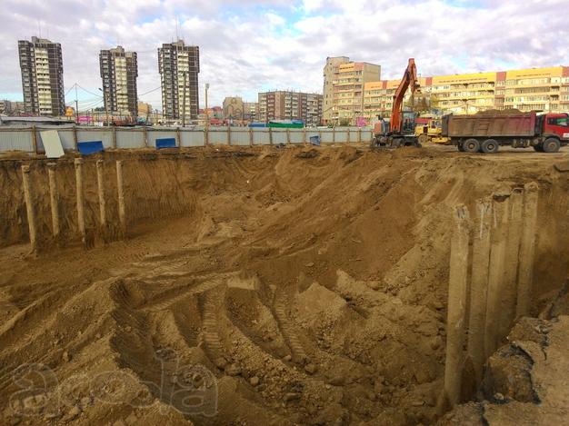 Вывоз грунта, разработка котлована