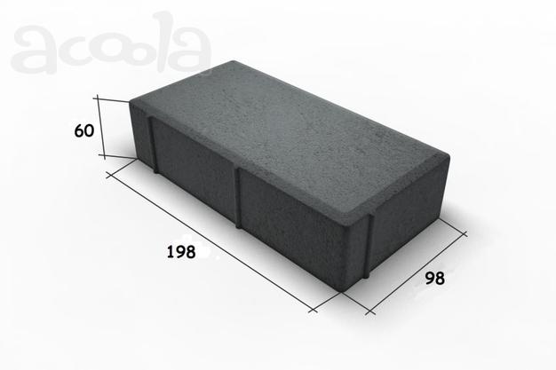 Брусчатка вибропрессованная 200х100х60