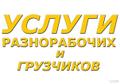 Грузчики, разнорабочие, уборка територий