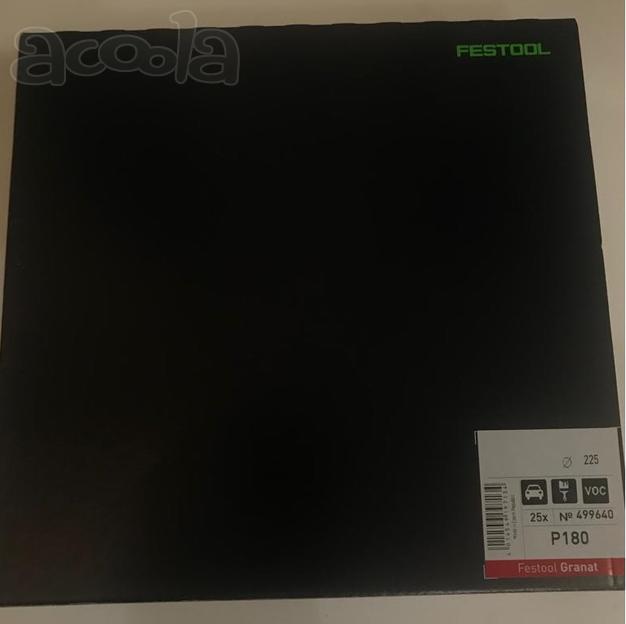 Шлифмат Festool Фестул Granat, STF D225/8 P180 GR/25