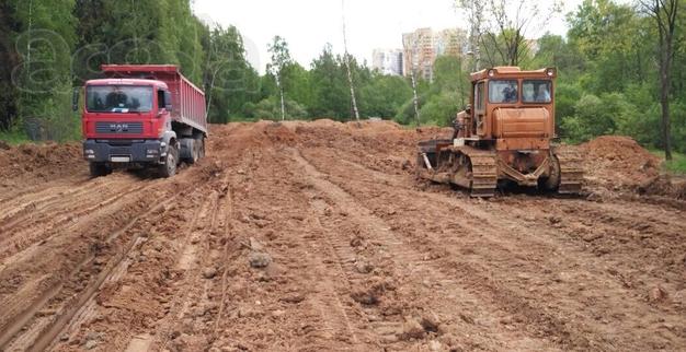 Отсыпка и планировка участков.