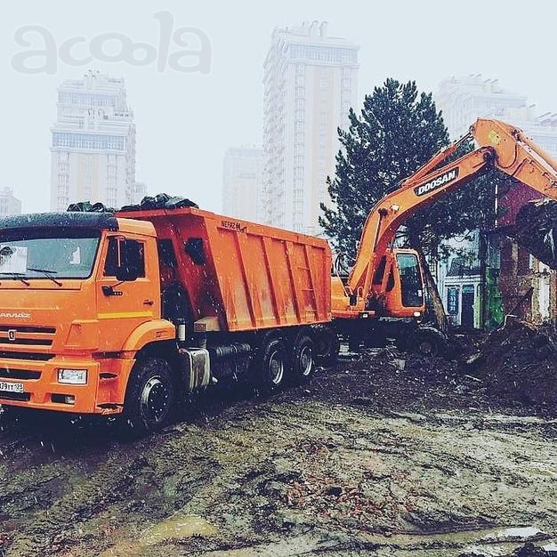 Вывоз грунта самосвалами