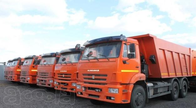 Самосвалы Вольво, Камаз, Скания